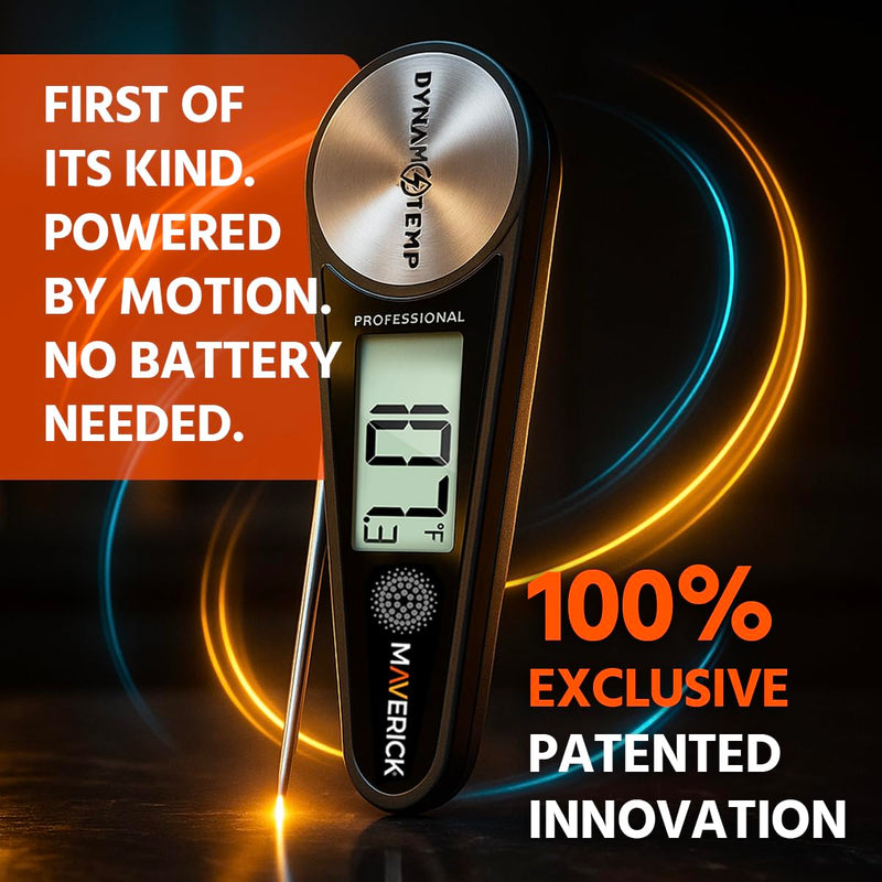 Maverick Digital Meat Thermometer Instant Read, No Battery Needed, Ultra Fast & Accurate Grill Thermal Pen with Probe, Wide Temp Range for Cooking, BBQ, Kitchen Tool for Chefs