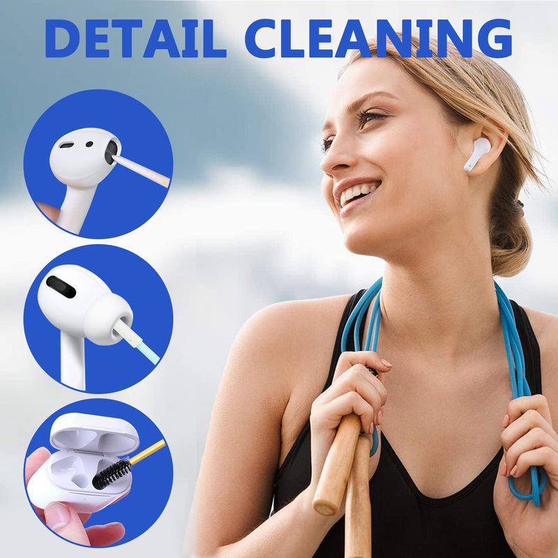 Cell Phone Cleaning Kit, Speaker Cleaner for iPhone, Charging Port Cleaning Tool, Electronic Cleaning kit, Compatible with Airpods Earbuds Camera USB C Lightning Port ipad (140PCS)