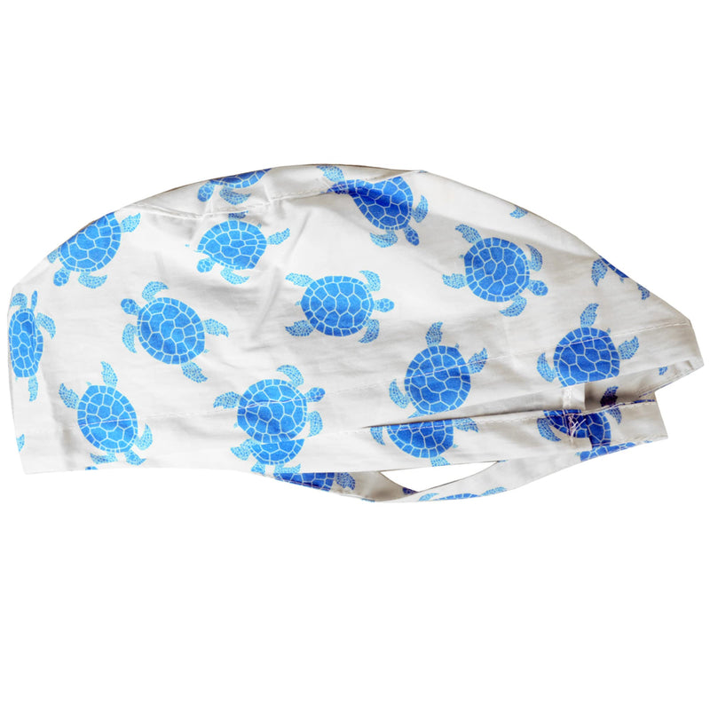 GIMA HOOD VARIOUS PATTERNS Surgical caps made of 100% high quality pure poplin 40 cotton, absorbent, highly breathable, latex-free M Medium or short hair turtles