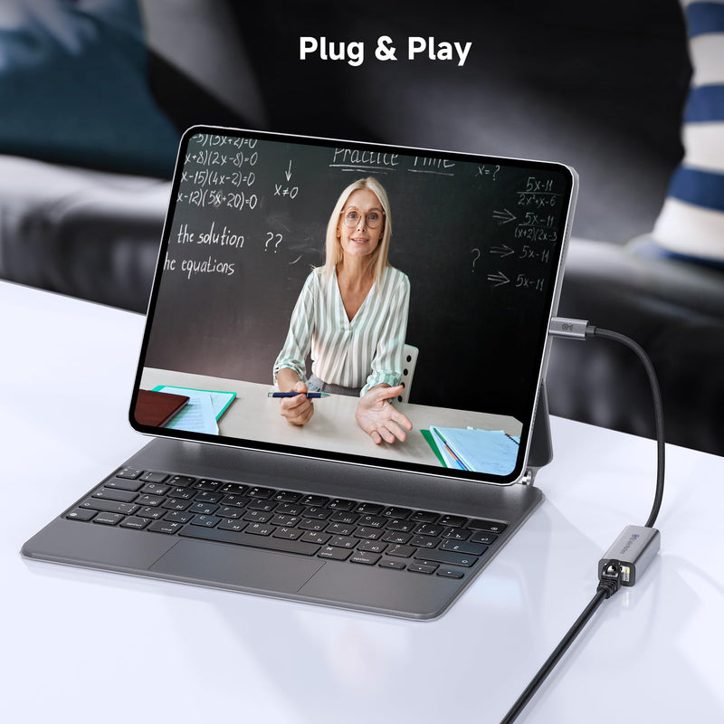 Cable Matters USB C to 2.5Gb Ethernet Adapter, 2.5 Gigabit Network Speed, USB C to Ethernet Adapter Compatible with USB4, Thunderbolt 4/5, Plug & Play for MacBook, Laptop, and USBC Devices