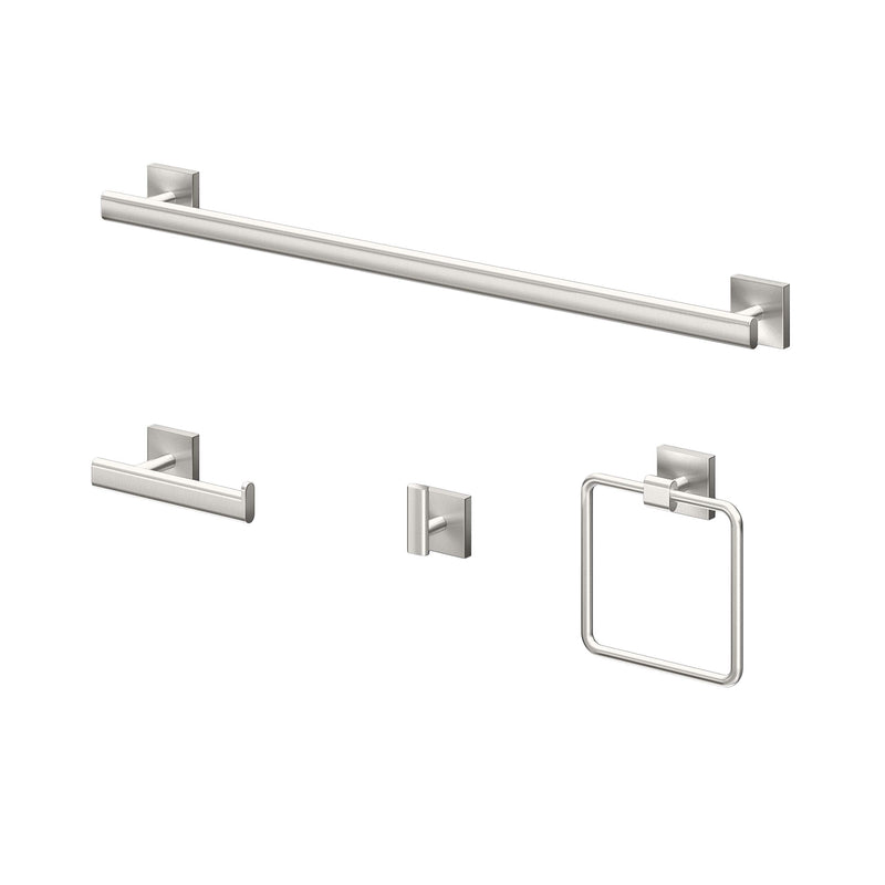 Gatco 4073 Elevate Euro Tissue Holder, Satin Nickel