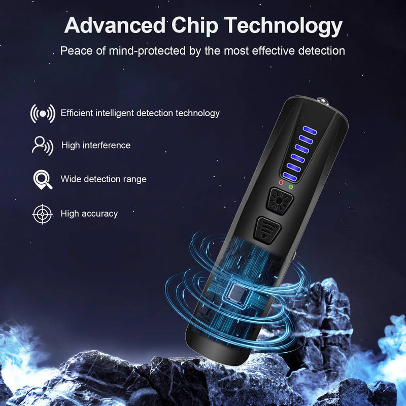 ZHENHAN Hidden Camera Detectors,Anti Spy Detector,Bug Detectors,GPS Tracker Detector,Portable Bug Detector,Hotels,Travel,Home,Office (Black) Black