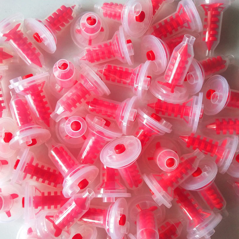 Dental Impression Mixing Tips, YOUYA DENTAL 50 Pieces Dental Intra Oral Tips for Dentistry Materials Mixing Tube Disposable Silicone Rubber Head Laboratory Products