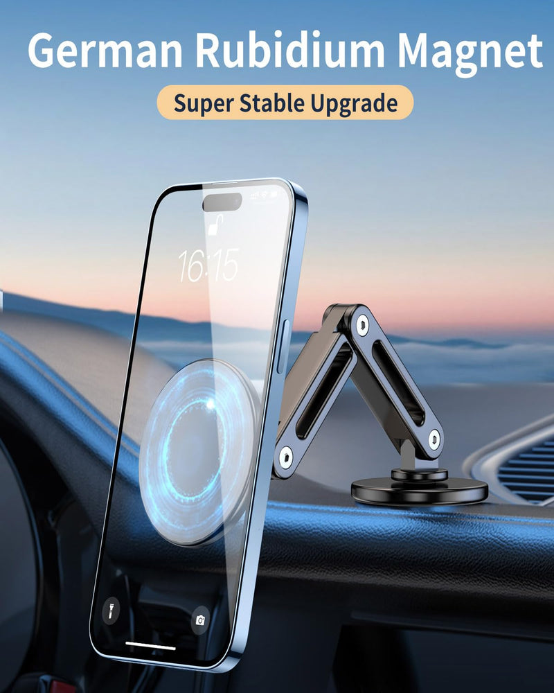 Phone Holders for Your Car, 360° Rotation Magnetic Phone Holder, Strong Magnets Car Mount Compatible with All Models (1 Piece) BLACK