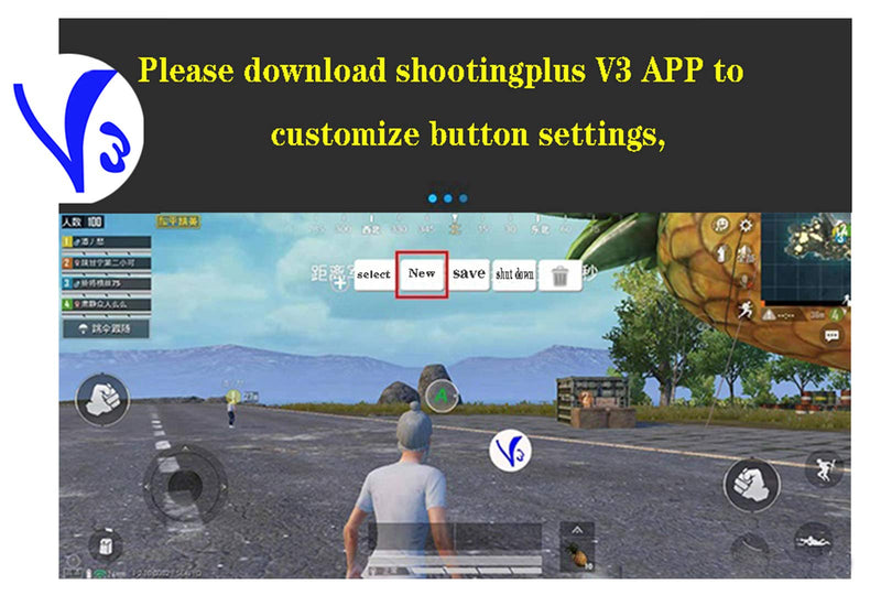 ipega-PG-9083S Wireless Phone Joystick Game Controller Mobile for Samsung Galaxy S10/S10+ /S20 S20+5G/Huawei P40 Pro P30 P30 Pro Mate Android Mobile Smartphone Tablet (Android 6.0 Higher System)