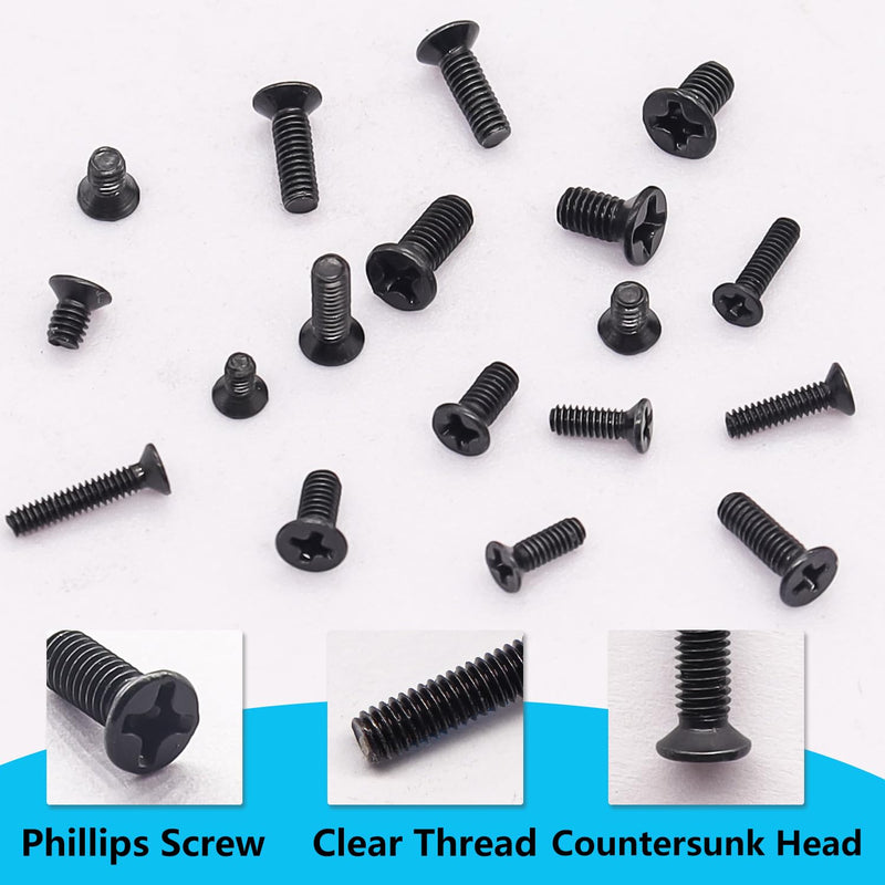 360Pcs Laptop Screws Notebook Computer Tiny Screw Kit 12 Sizes M2 M2.5 M3 Laptop Replacement Computer Screws for Motherboard SSD PC Fan Hard Drive
