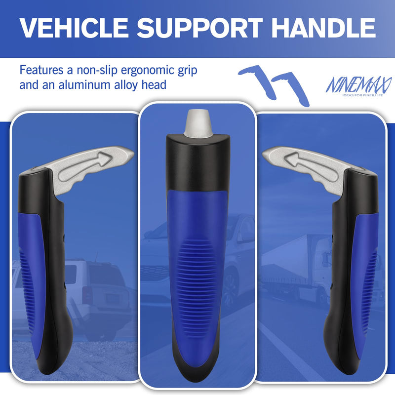 NINEMAX Car Door Assist Handle for Elderly: Car Handle Assist, Vehicle Support Handle Auto Grab Cane for Getting in and Out of Car, Window Breaker