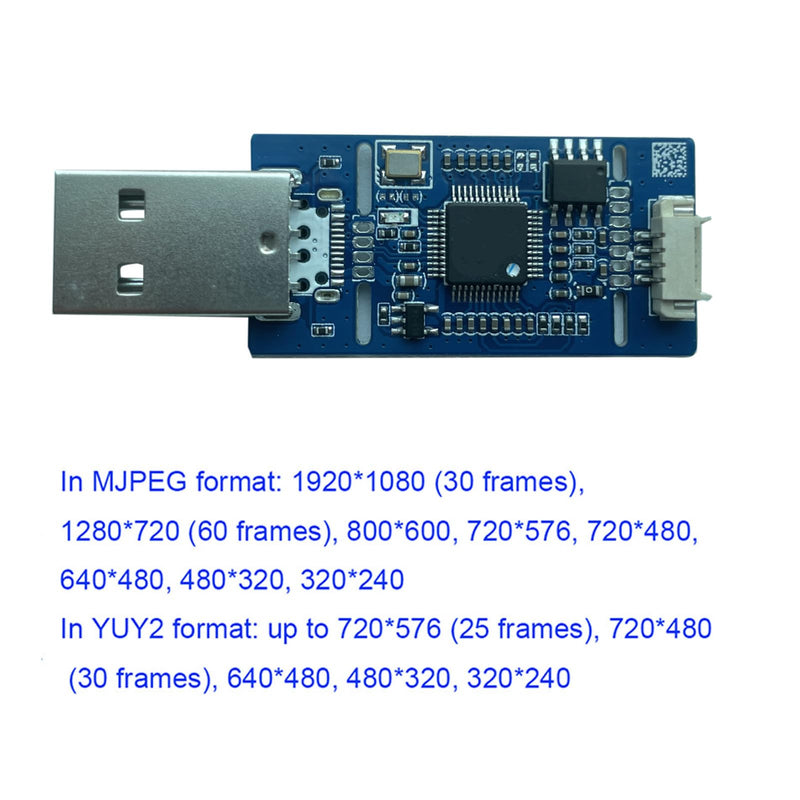 CVBS to USB Capture Analog AV-to-USB Camera Module CVBS to USB Module UVC Free Drive Compatible with Windows/Linux/Android/MAC