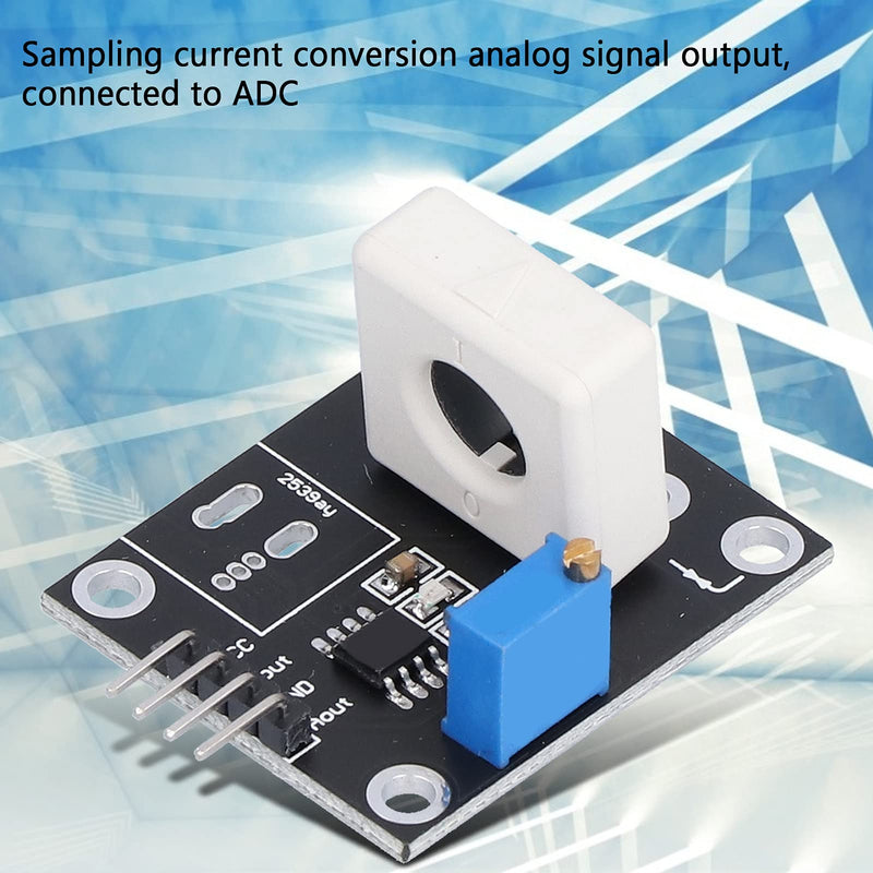 Hall Current Sensor, 35a WCS1800 DC 5V Short Circuit Protection Modules Adjustable Short Circuit Overcurrent Protection Detector for Smart Car Motor Overcurrent Detection Wcs1800-black