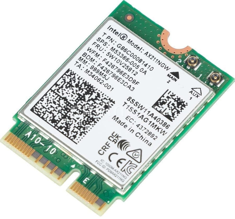 WiFi 6E Adapter for Intel AX211 | Tri-Band, Up to 2.4 Gbps | CNVio2 M.2 | Bluetooth 5.3 Support | Requires Intel 11th Gen and Above CPUs, Windows 10/11, Linux | AX211NGW Wi-Fi 6E M.2 CNVio2