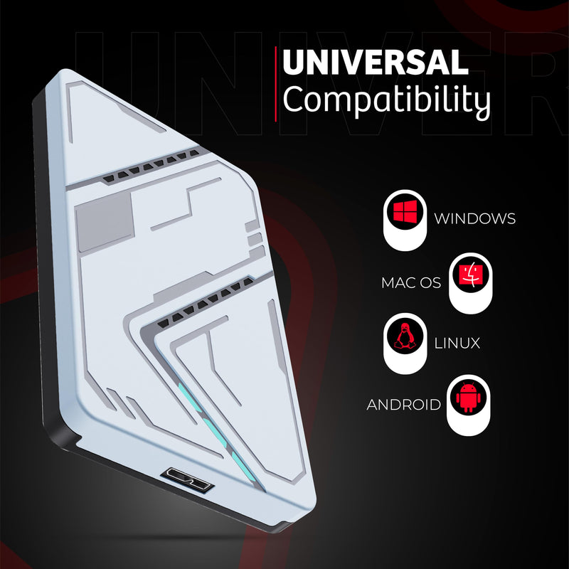 500GB External Hard Drive USB 3.0 Portable Hard Drive,2.5inch External HDD High-Speed Data Transfer Storage and Backup External Hard Drives for Laptop,Gaming Console, PC,MAC,Desktop-Silver 500GB Silver