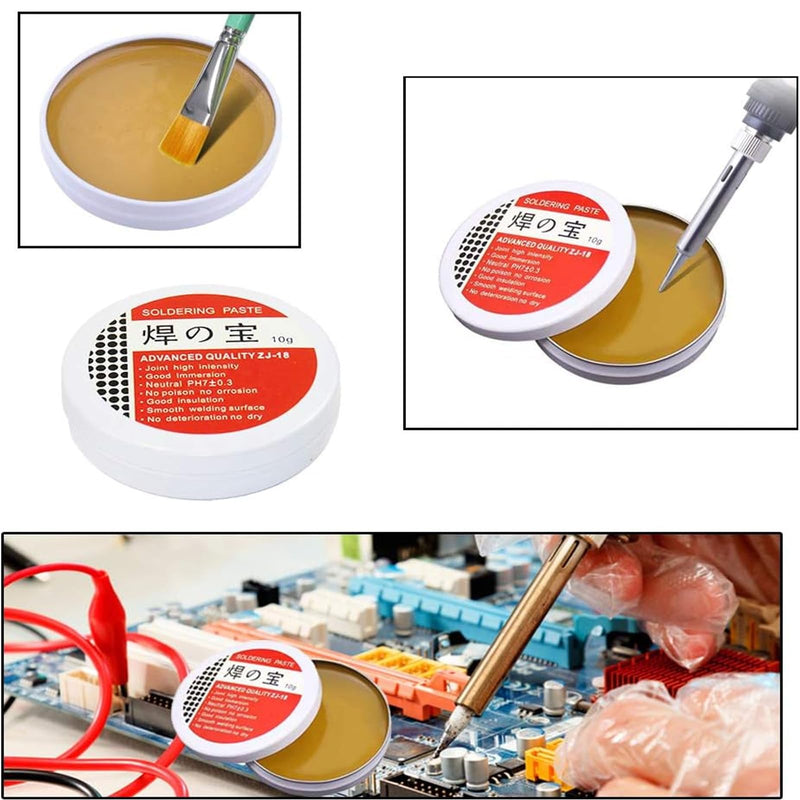 Solder 0.8 mm with 10 g Solder Paste, Solder Lead Free with Rosin Core, Solder with Flux 20 g, Solder Wire for Repair and DIY of Electronic Electric Soldering Components Solder 0.8 Mm With 10 G Solder Paste