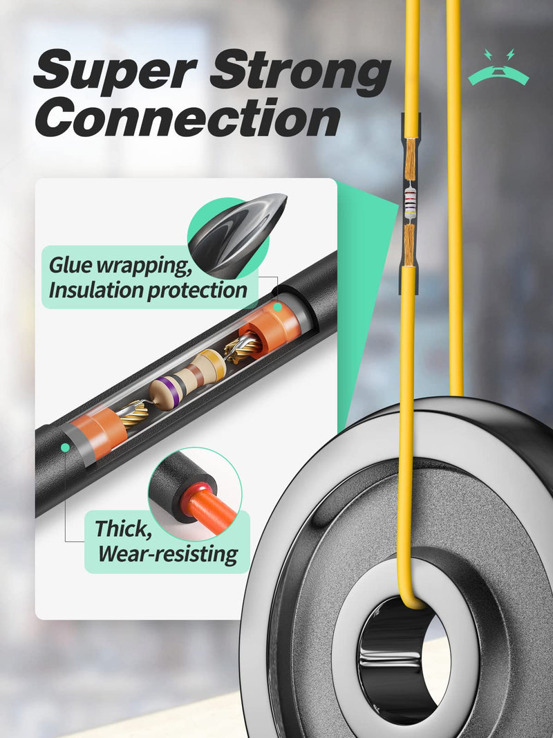 3:1 heat shrink tubing Ø7.9mm & 2m length, heat shrink tubing sold by the meter, waterproof, insulating tape, and cable connecting heat shrink tubing, 5 diameter options (black) Ø7.9mm & 2m