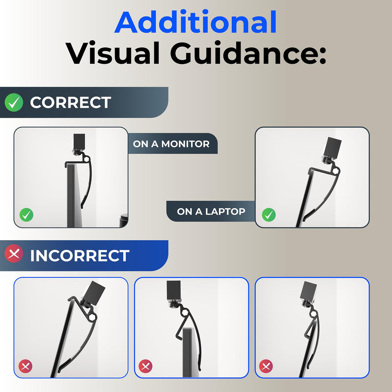 HumanCentric Video Conference Lighting - Webcam Light for Streaming, LED Monitor and Laptop Light for Video Conferencing, Zoom Lighting for Computer, Replace Ring Light for Zoom Meeting, Double Kit 2 - Double Light