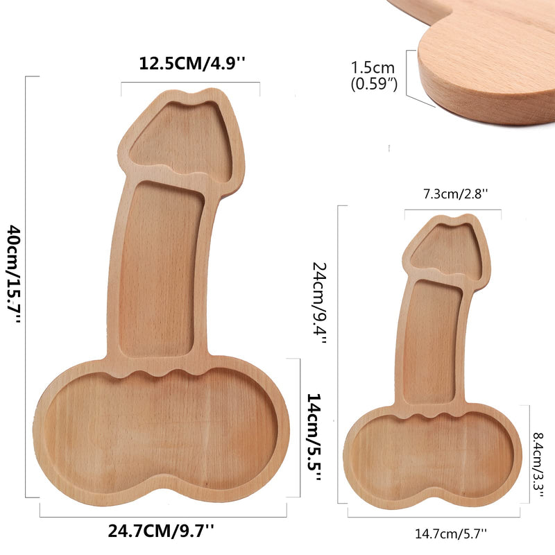 Funny Aperitif Board,Solid Wood Charcuterie Platter And Cheese Board, Novelty Kitchen Cutlery Wine Fruit Meat Cheese Platter,Ideal Bachelor Party Housewarming Bachelor Party And Gag Gift