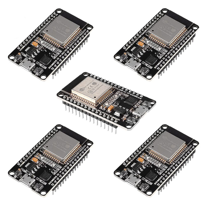 5Pcs ESP32 ESP-32S WiFi Development Board NodeMCU-32S Microcontroller Processor Integrated Chip CP-2102