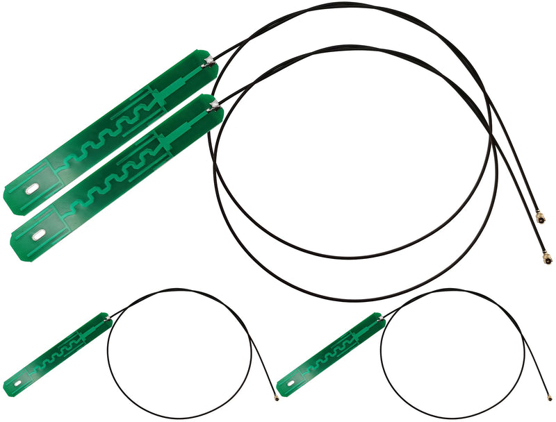 IPX Internal Antenna 2.4GHz 5GHz Laptop WiFi Antennas with 50cm Cable for Mini PCIe Card 4 Pcs