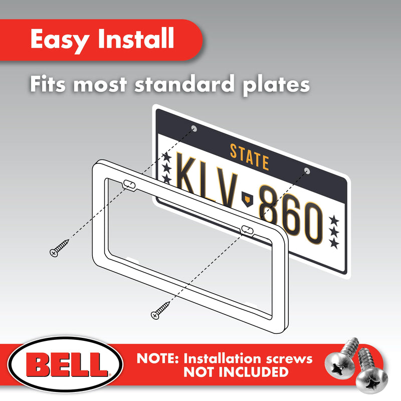 Bell Automotive 22-1-46144-8 Universal Barbed Wire Design License Plate Frame Standard