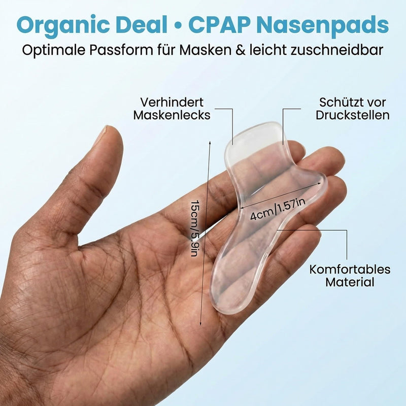 Cpap Pillow and Nose Pad for Sleep Mask - Pack of 5 | Against pressure points and red spots - soft gel pads for nose bridge - reusable and can be cut to size for a perfect fit 5 pieces (pack of 5)