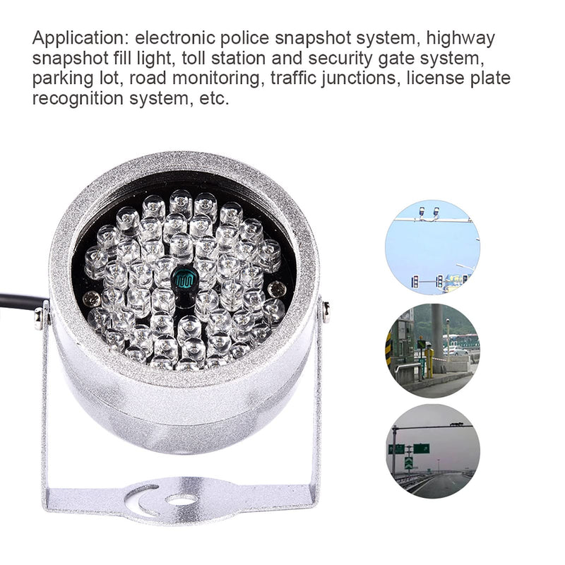 IR Lights for Security Cameras, 48 LED IR Light Illuminator Smart Security Camera Outdoor Night Vision IR Floodlight for Indoor CCTV