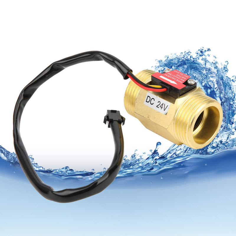 YF-B10 Water Flow Sensor with Hall Effect Flow Meter Switch G1 DC24V 2-50 L/min