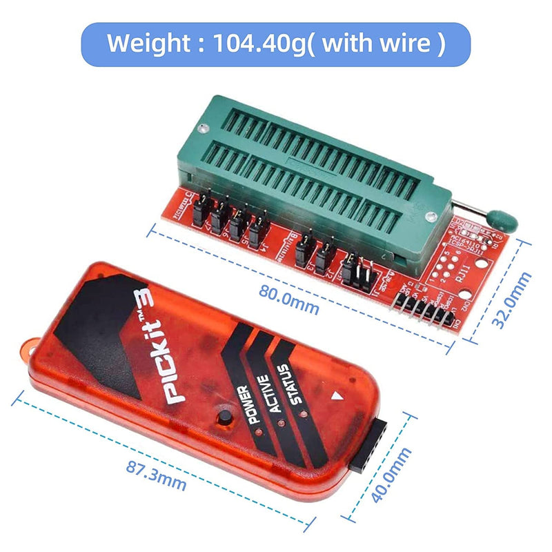 XTVTX PICkit3 Programmer Debugger, For developing programs, debugging and developing PC software and hardware
