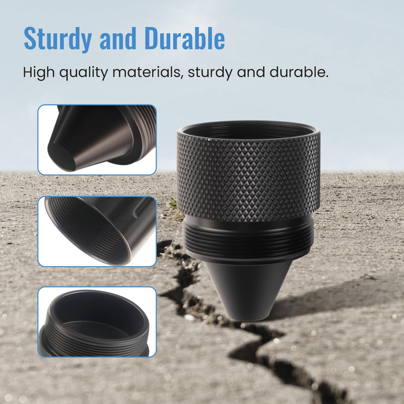 1.375''X24 Cone Shaped Parts Stainless Steel Aluminium Replacemet Sealed End black 1.375''X24