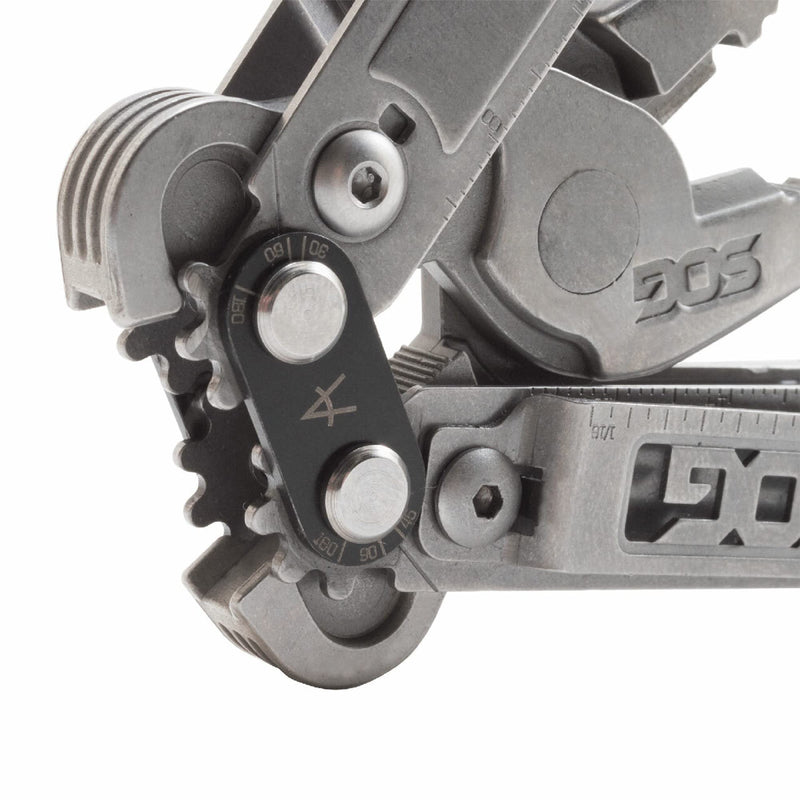 SOG PowerAccess Stainless Steel Multi-Tool Well-Rounded One-Handed Lightweight Daily Pocketable for Backcountry 18 Tools, Stone Wash