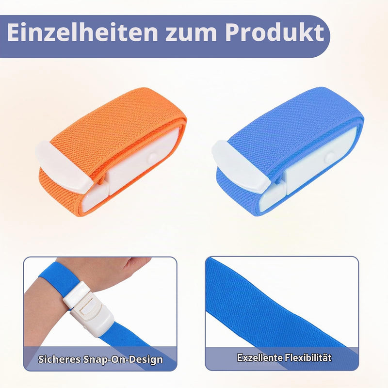 Pack of 2 Storage Tubes, Blooddraw, Highly Flexible Tourniquet | Medical Nurse Tourniquet, with Unique Closure System for Camping, Hiking, Fighting, Mountaineering (Orange + Blue)