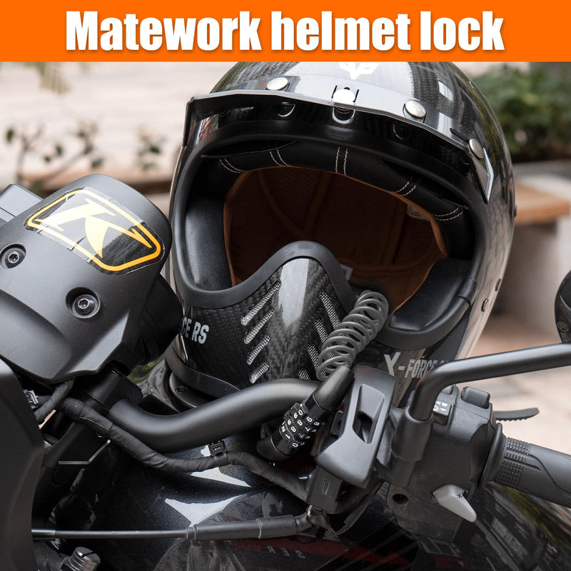 Motorcycle Lock Anti Theft Heavy Duty, Motorcycle Handlebar & Brake Lock with Helmet Lock, Bike Lock, Universal for All Bike Motorcycle Black