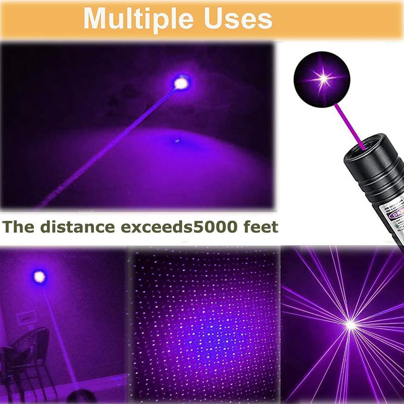 Purple Laser Pointer Indicator Light, Multiple Modes of cat Toy Pointer Teaching, Teaching Laser Pointer, USB Charging green