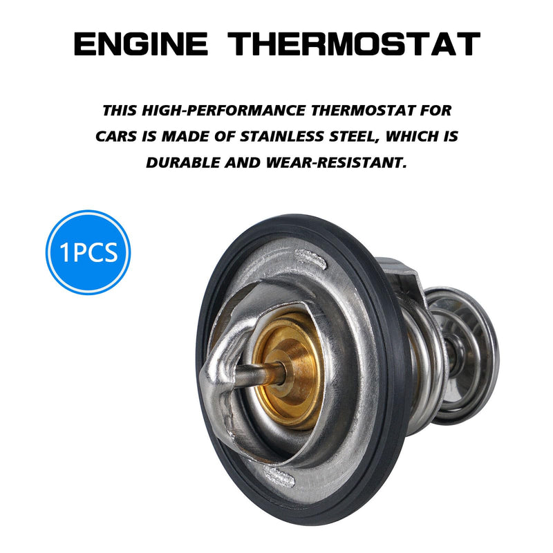 Coolant Thermostat for Honda 19301-PAA-306 19301-PLC-315, High Performance Automotive Replacement Engine Thermostat w/Gasket Compatible with Honda Civic CRV Odyssey CRZ Insight