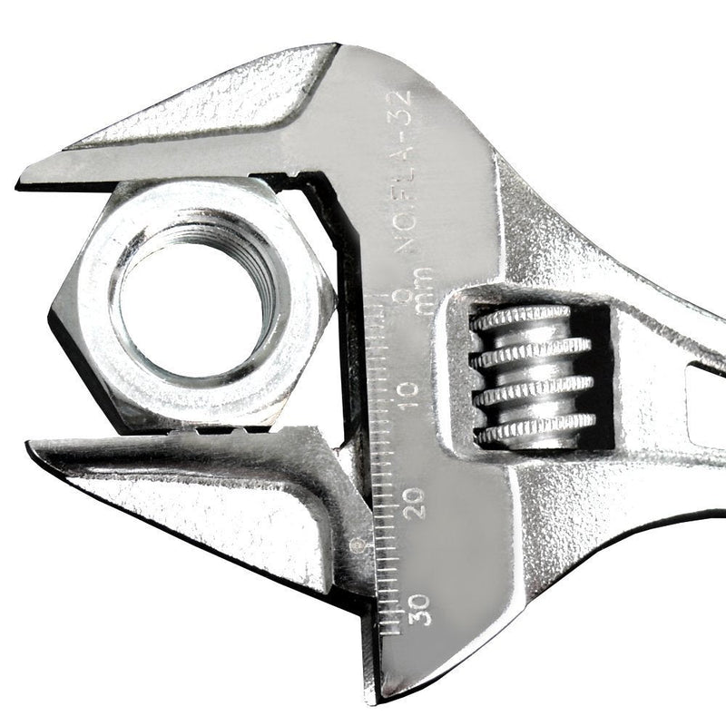 FUJIYA Tools, FLS-53G-F, Short Adjustable Wrench with Grip
