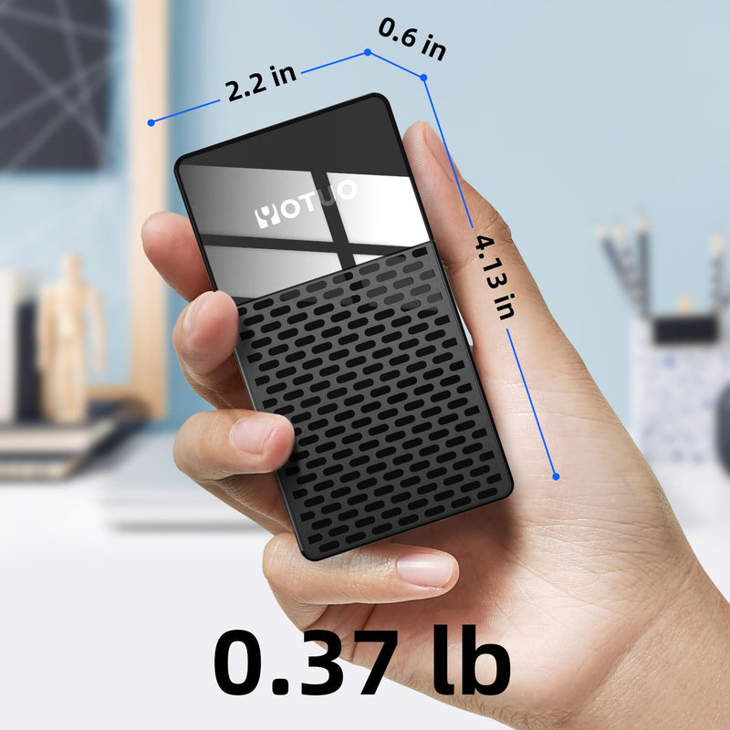 3 in 1 Portable SSD 500GB, Up to 1050MB/s, USB-C External Solid-State Drive with Multi-Port USB 3.2 Hub, SD/TF Card Reader. Docking Station with PC/Mac/laptop/iPhone 17/Windows/Android/Linux/iOS 512GB Black