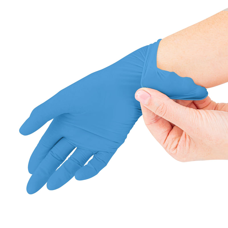 Nitrile Gloves Pack of 1000 10 Boxes (S, Blue) Disposable Gloves, Disposable Gloves, Examination Gloves, Nitrile Gloves, Powder-Free, Latex-Free, Non-Sterile, Latex-Free, Blue, Disposable Gloves S (Pack of 1000)