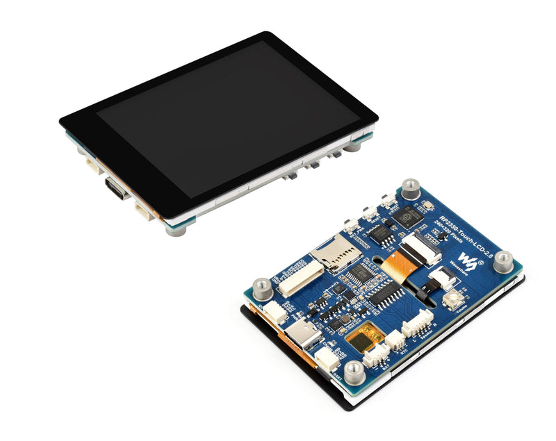 RP2350 2.8inch Capacitive Touch Display Development Board, 240x320, IPS LCD Screen, 5-Point Touch, SPI Interface, Accelerometer and Gyroscope Sensor, Dual-Core & Dual-Architecture Design