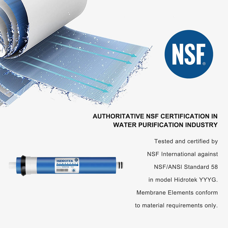 Geekpure Reverse Osmosis RO Membrane 50 GPD -NSF Certificated-Water Filter Replacement -Pack 2 2 Count (Pack of 1)