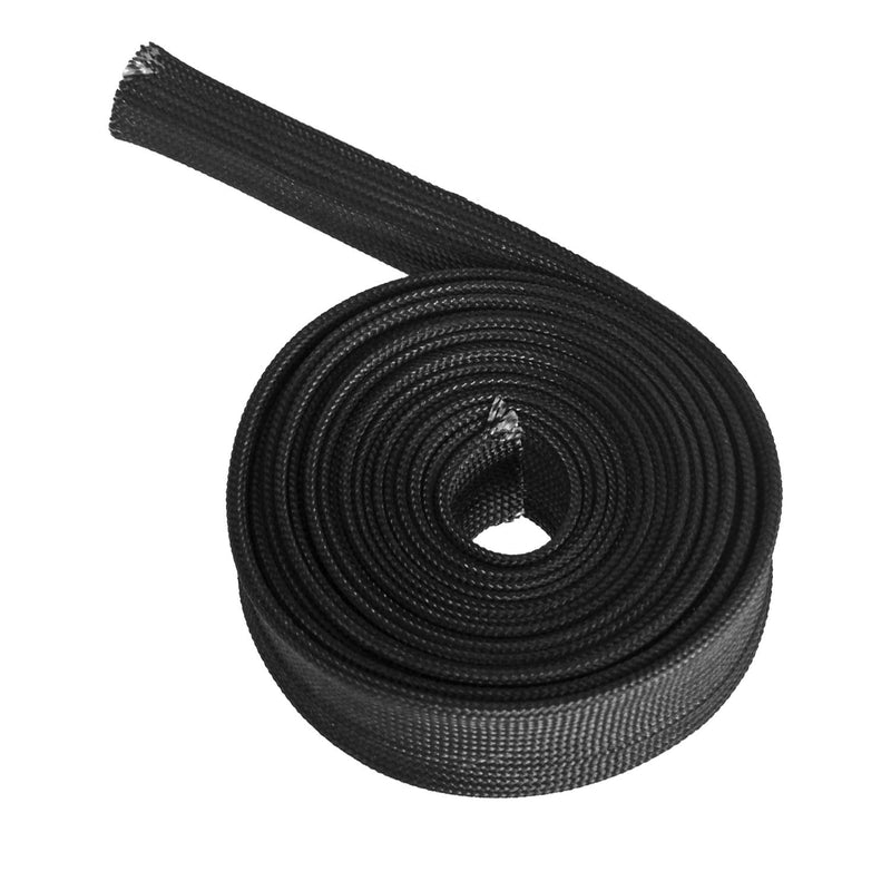 Heat Hose Fiberglass Wrap Shield Sleeve Wire Fuel Line Heat Shield Roll High Temp Black Colour Adjustable 10FT-13MM(1/2") for Car Wire Loom Protection Black Heat Sleeve 10FT-13MM