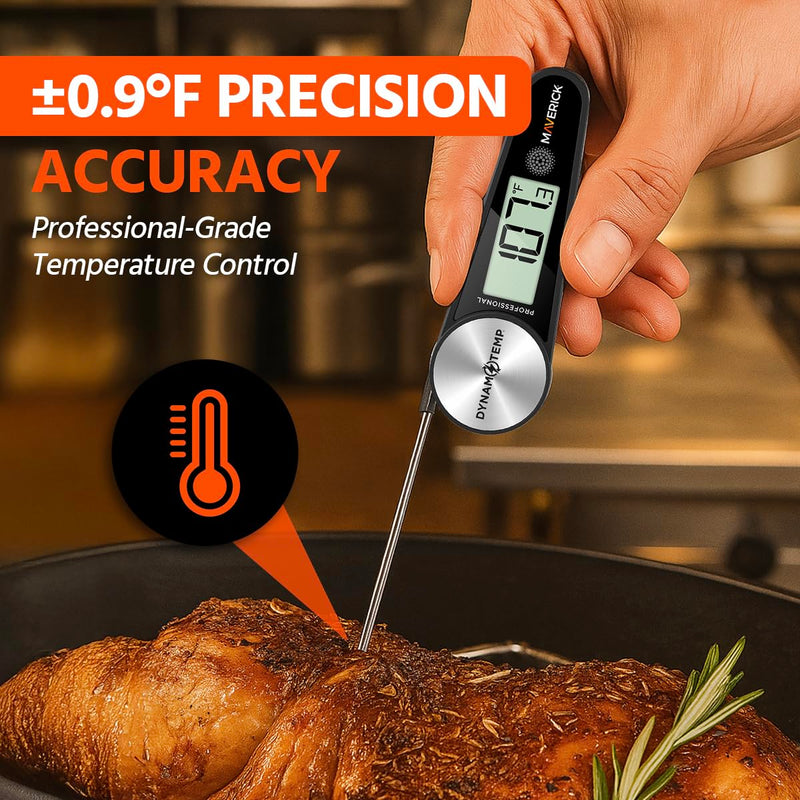 Maverick Digital Meat Thermometer Instant Read, No Battery Needed, Ultra Fast & Accurate Grill Thermal Pen with Probe, Wide Temp Range for Cooking, BBQ, Kitchen Tool for Chefs