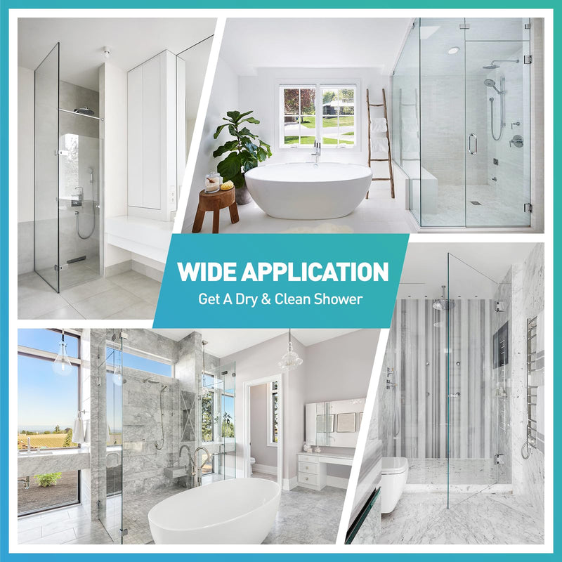 Shower Door Bottom Seal,2 PCS 3/8" X 36" Shower Door Sweep for 3/8 Inch Glass,Frameless Glass Door Seal Strip to Seal 11mm Gap,Stop Shower Leaks and Create a Water Barrier For 3/8" Glass