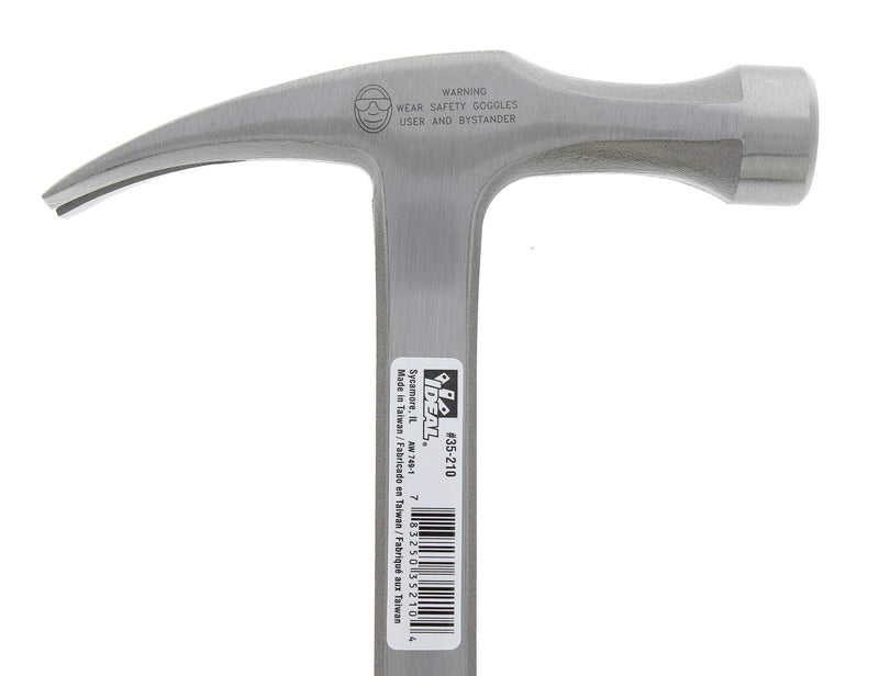 IDEAL Electrical 35-210 Drop-Forged Hammer - Electrician's Hammer 28.5 oz. 14-1/2 in. Claw Hammer