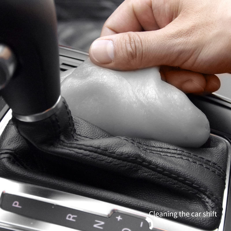 CLICK CLEAN Cleaning Gel for Car, 7oz Car Detailing Tools, Car Cleaning Putty Gel, Car Interior Cleaner Universal Dust Cleaner for Keyboard, Laptop, Car Air Vents Gray