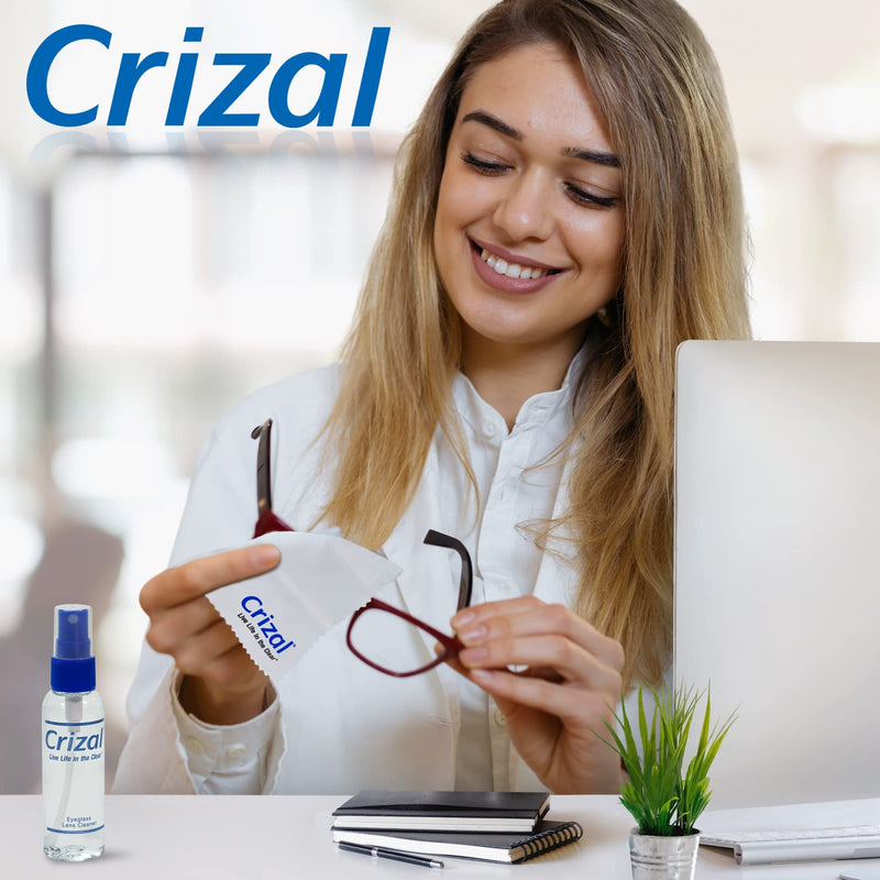 Crizal Eye Glasses Cleaning Spray | Crizal Lens Cleaner (2 oz) | #1 Doctor Recommended Cleaner for All Anti Reflective Lenses - 4 Pack 2oz Spray / 4 Pack