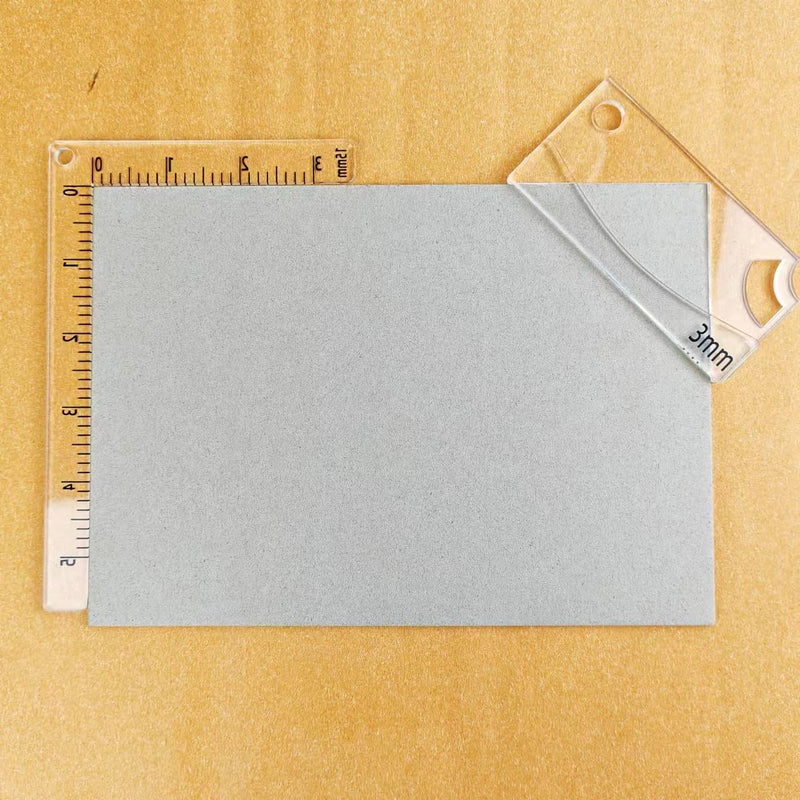 15-Piece Book Binding Ruler Set, Includes T-Shaped, Cutting Angle, and L Rulers, Acrylic Material (Transparent) Transparent