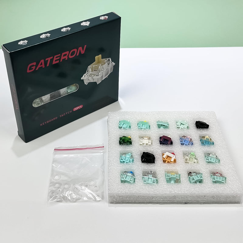 Gateron Series New and Classic Mechanical Keyboard Switches Sample Pack 20pcs Gateron mix switches sample 20pcs