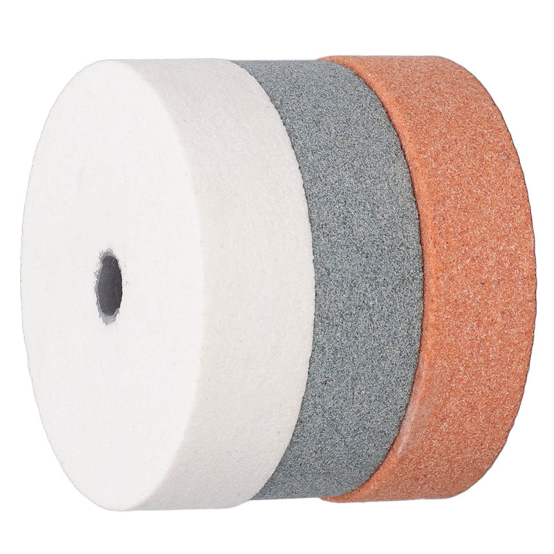 3pcs Bench Grinding Wheel Silicon Carbide Grinding Stone Base Grinding Wheel for Metal Ceramic Wood