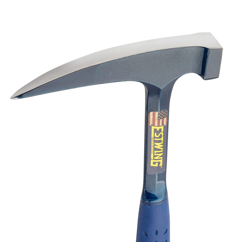ESTWING Rock Pick - 24 oz USA Made Geology Hammer Hammer with Pointed Tip & Shock Reduction Grip - E6-24PC