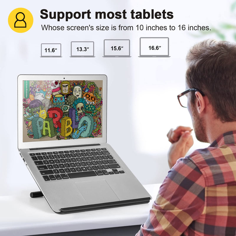 Parblo PR 100 Universal Drawing Tablet Stand Adjustable for 10 to 16 Inches Digital Graphics Drawing Monitors Art Tablets Laptops