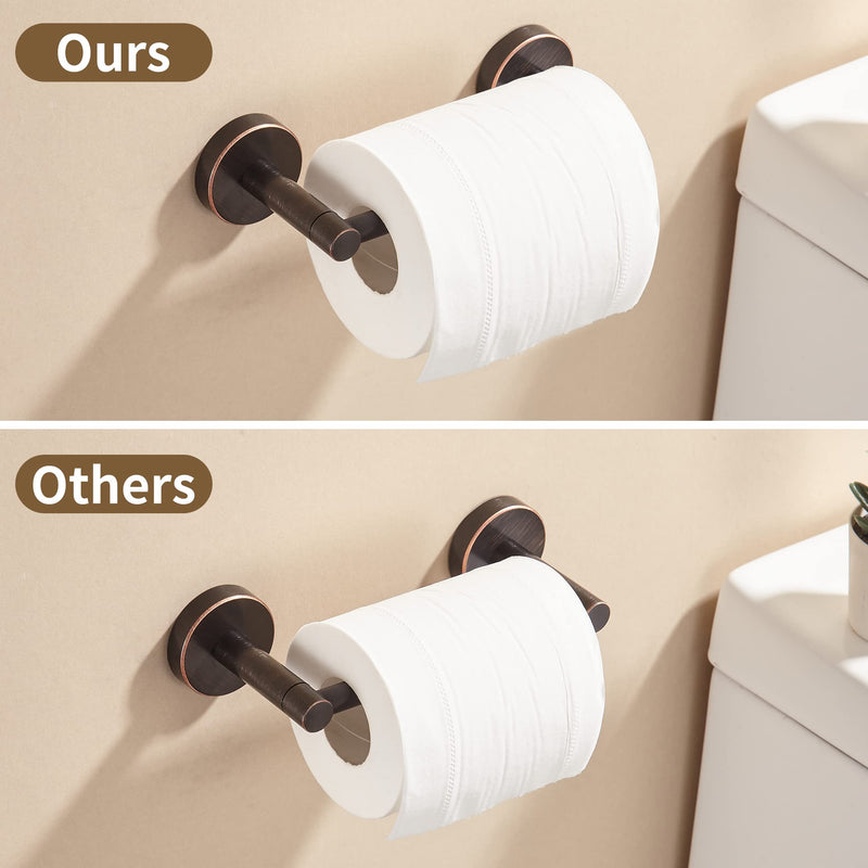 Bronze Toilet Paper Holder Towel Ring,Oil Rubbed Bathroom Hardware Set,Hand Towel Holder Wall Mount Tissue Roll Holder with Double Post Bath Accessories SUS304 Stainless Steel 2pc Oil Rubbed Bronze 2 Pieces