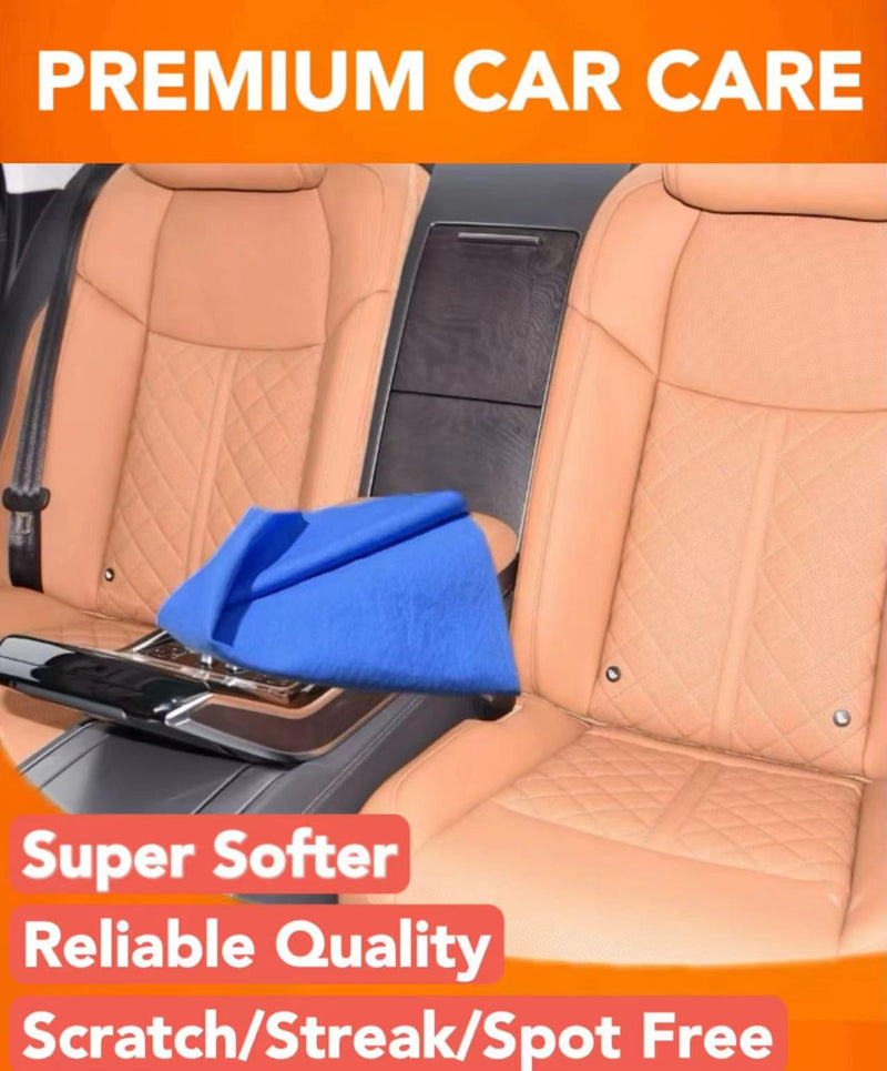 Premium Shammy Cloth for Car Drying - 2pk(26”x17”) - Super Absorbent Synthetic Chamois Towel for Car - Reusable Car Drying Shammy - Scratch-Free Car Drying Towel(Yellow & Yellow) 2 Pack